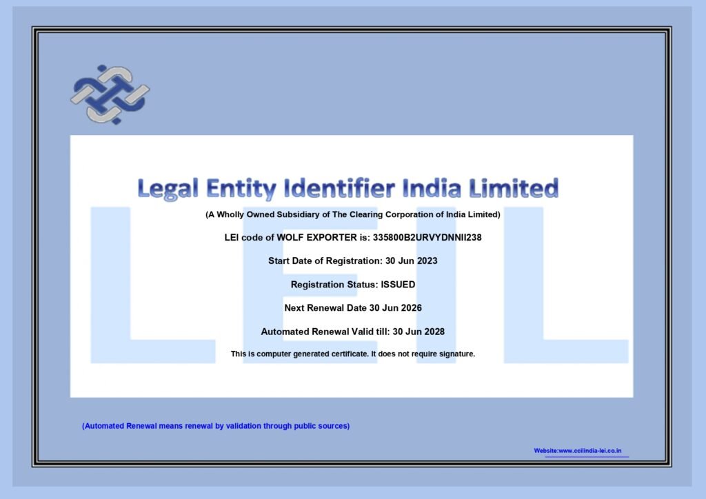 LEIIL Certificate