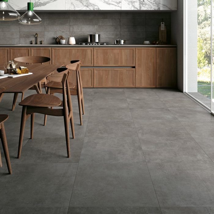 Polvere Natural is a grey Italian porcelain tile