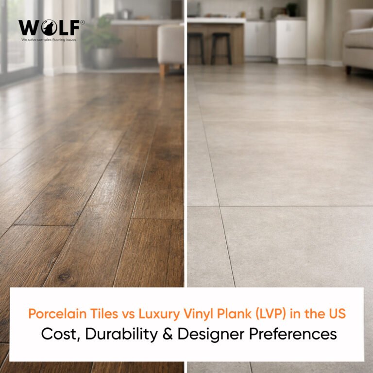 Porcelain Tiles vs Luxury Vinyl Plank (LVP) in the US: Cost, Durability & Designer Preferences