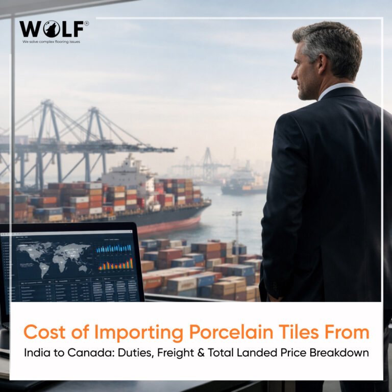 Cost of Importing Porcelain Tiles From India to Canada: Duties, Freight & Total Landed Price Breakdown
