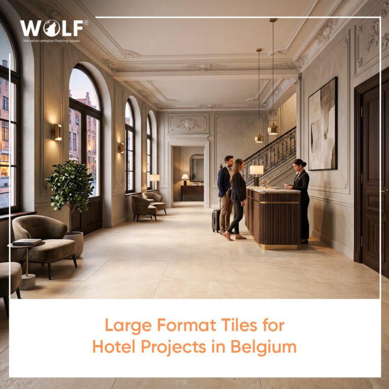 Large Format Tiles for Hotel Projects in Belgium