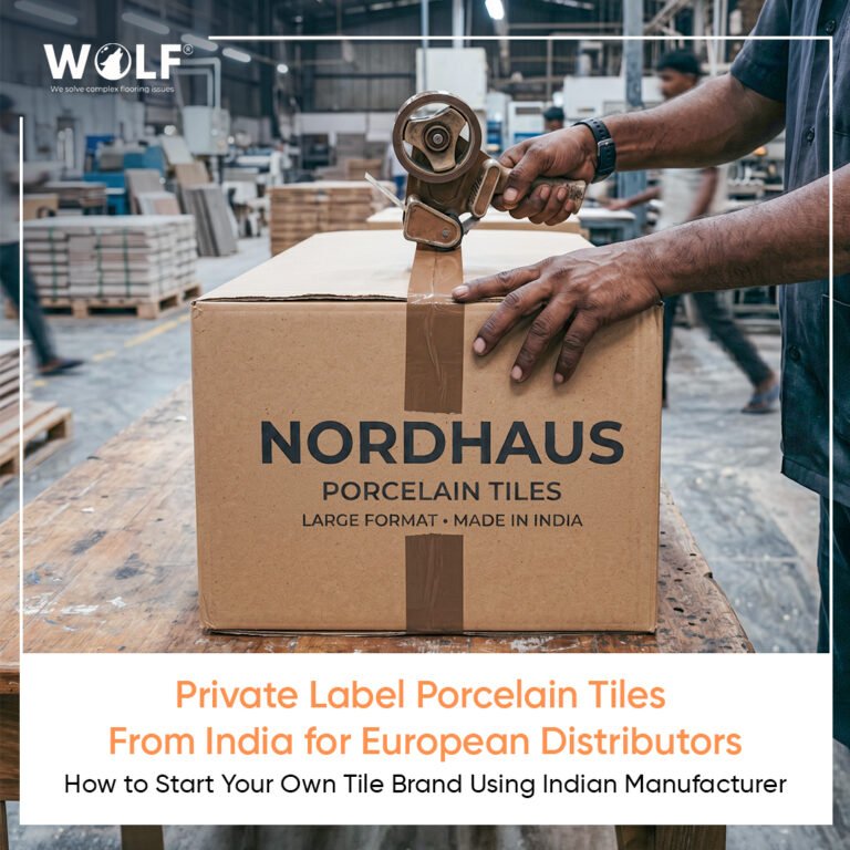 Private Label Porcelain Tiles From India for European Distributors – How to Start Your Own Tile Brand Using Indian Manufacturer